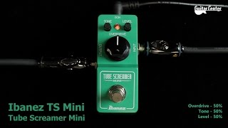 Ibanez TS Mini Tube Screamer Mini  guitarcenterpl [upl. by Caraviello]