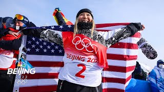 Huge first run gives Chloe Kim another halfpipe gold  Winter Olympics 2022  NBC Sports [upl. by Benioff]