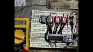 Voltmeter using ICL 7107 [upl. by Dlonra157]