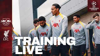 Live Training RB Leipzig vs Liverpool  Reds Prepare For UEFA Champions League [upl. by Ariem]