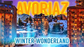 HERE is the REAL Winter Wonderland AVORIAZ France  Alpine Snow  Ski Village  Portes du Soleil [upl. by Hibben946]