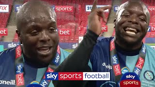 Best postmatch interview ever 🤣🙌 Akinfenwa celebrates Wycombes promotion [upl. by Ardith549]