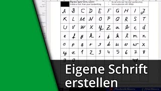 Eigene Schriftart erstellen ✅ Tutorial [upl. by Asiralc]