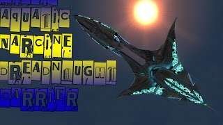 Xindi Aquatic Narcine Dreadnought Carrier with all ship visuals  Star Trek Online [upl. by Pfeifer]