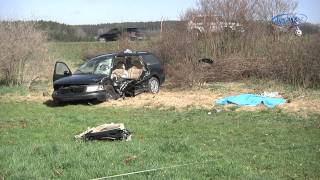 Schwerer Unfall nach Vorfahrtsverletzung in Plohn Vogtland [upl. by Ocramed]