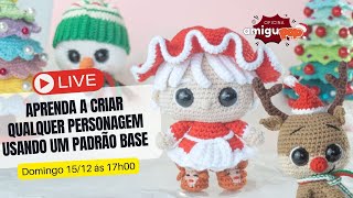 APRENDA A CRIAR QUALQUER PERSONAGEM EM AMIGURUMI USANDO UM PADRÃO BASE [upl. by Akinor]