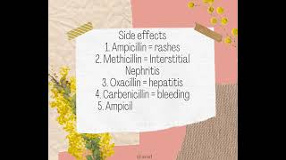 Pharmacology side effects of penicillin [upl. by Rodmur]