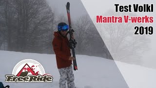 Test skis Volkl Mantra Vwerks 2019 [upl. by Noizneb878]