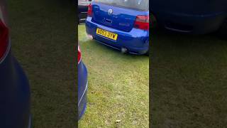 Golf mk4 r32 turbo straight pipe sound popping with flames [upl. by Ettenna]