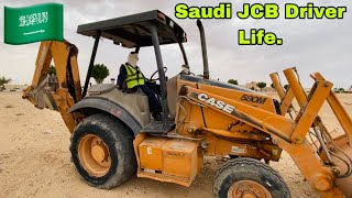 day in the life Saudi Arabia  saudi arabia vlog indian  saudi arabia driving vlog  worked in JCB [upl. by Kirimia41]