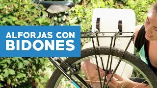 Cómo hacer alforjas para la bicicleta con bidones [upl. by Dlaner]