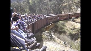 Riding On The Roof of The Devils Nose Train Ecuador August 2002 Raw Footage [upl. by Akiret]