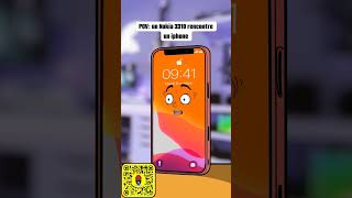 Un Nokia3310 rencontre un IPhone by Havefunzer funnyshorts funnyvideo funnyvideos nokia iphone [upl. by Nuris]