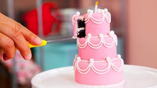 How To Make Five MINIATURE CAKES  PERFECT Beginner Fondant Cake  Yolanda Gampp  How To Cake It [upl. by Lyreb]