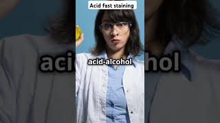 Acid fast stainingZiehl–Neelsen microbiology easy learning shorts mlt notes pg practicallab [upl. by Letnuahs]