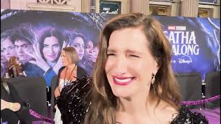 Agatha All Along premiere Kathryn Hahn red carpet interview [upl. by Leffert620]