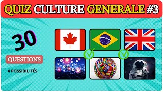 🧠🧠ESTU VRAIMENT UN GÉNIE  30 Questions de CULTURE GENERALE 🏆✅✔🌏🎓 [upl. by Reifinnej547]