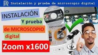 😮 ¿Cómo INSTALAR y PROBAR MICROSCOPIO 🔬 DIGITAL ZOOM x1600  💥💥💥 el MEJOR TUTORIAL de YouTube💥💥💥 [upl. by Neelram]