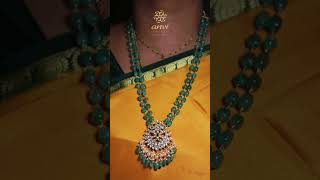 Jadau Kundan large pendant with matching earrings necklace jewellery jadaukundanjewellery [upl. by Nikolos]