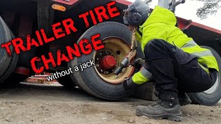 TRAILER TIRE CHANGE  Angelica Larsson [upl. by Nylarej873]