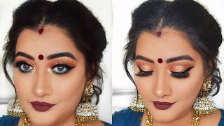 Durga puja Makeup tutorial  Bengali makeup look 2018 [upl. by Sybilla]