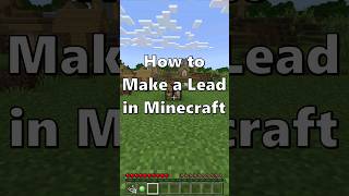 How to Make a Lead in Minecraft 1193🤣🤣 shorts minecraft lead [upl. by Ellainad]