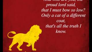 The Rains of Castamere  Lannister Song LYRICS HD [upl. by Paulie]