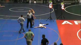 Wrestler Gets Knocked Out GRAPHIC CONTENT [upl. by Ittap]