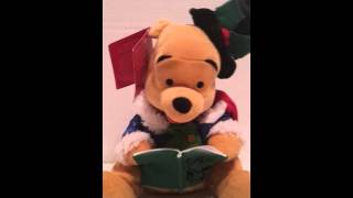 Disney 2002 Holiday Musical Dancer Winnie The Pooh 10quot Jingle Bells Christmas [upl. by Mollee491]