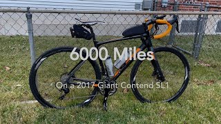 6000 miles on a 2017 Giant Contend SL1 [upl. by Anairotciv]