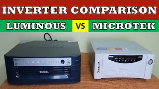 Luminous vs Microtek Inverter Comparison  Which one is Better [upl. by Lund464]