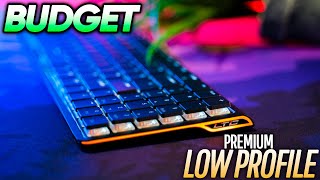 Budget RGB LOW PROFILE Wireless Keyboard Review LTC Nimbleback [upl. by Vincents291]