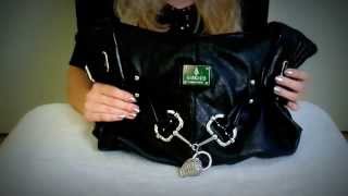 Shopping Channel PursesBags Demonstration RP Soft Spoken Soft Hands Leather Crinkling [upl. by Idroj]