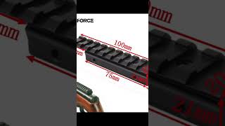 Extend 11mm Dovetail To 20mm Picatinny Rail Adapter Rifle Scope Base [upl. by Ladnik]