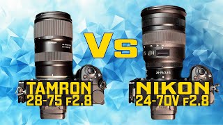 Tamron 2875 f28 vs Nikon 2470 f28 SURPRISING RESULTS [upl. by Yasmine]