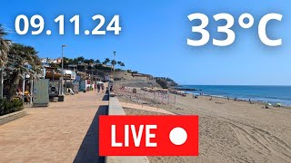 🔴🌡️LIVE Gran Canaria Maspalomas Meloneras Beach November 9 2024 Weather Wetter [upl. by Llertram807]