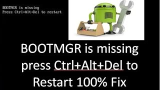 bootmgr is missing press ctrlaltdel to restart in hindi 100 FIX [upl. by Acimahs]