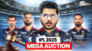 I Auctioned the RCB Team in IPL 2025 MEGA AUCTION  Real Cricket 24 [upl. by Oralia]