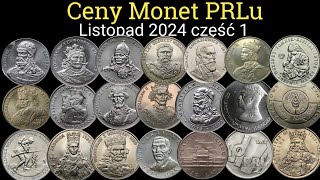 Ceny monet PRLu Listopad 2024 Okolicznościowe lata 1979  1989 Jadwiga bez znaku projektanta [upl. by Adeys734]