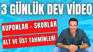 ÜÇ GÜNLÜK KOMBO VİDEOKUPONLAR SKORLAR SÜRPRİZLERLE DOLU DOLU 27 28Nisan İddaa Tahminleri [upl. by Inol]