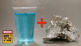 Casting Aluminium Foil in Resin Vs Microwave [upl. by Dnomsaj]