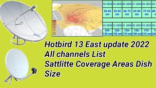 Hotbird 13e frequency  Hotbird 13e channel list 2022  hotbird 13 east [upl. by Drofnil]