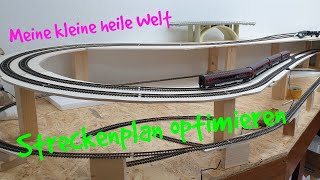 Modelleisenbahn H0  Streckenverlauf mit Piko A Gleis optimieren [upl. by Naashar]