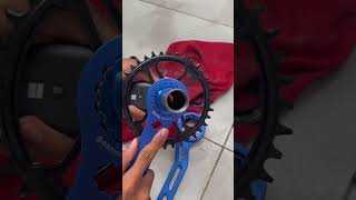 Change crankset foryou mtb shimano mountainbike bike fyp viralvideo [upl. by Davidson872]