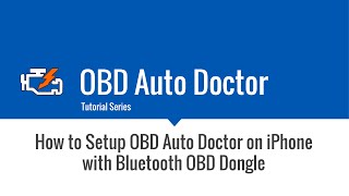 iPhone Bluetooth OBD dongle tutorial [upl. by Haskell]