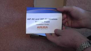 ARUBA INSTANT AP93 WIRELESS ACCESS POINT UNBOXING [upl. by Adnowal388]