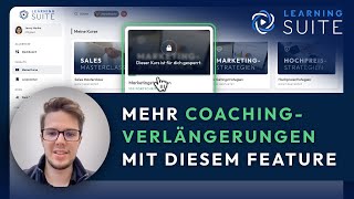 Mehr Verlängerung als Coach mit diesem Feature in LearningSuite [upl. by Merridie]