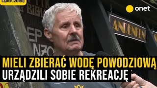 Mieszkaniec LądkaZdrój gorzko quotMieli zbierać wodę powodziową a urządzili sobie rekreacjęquot [upl. by Elmo]