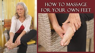 Do Your Feet Hurt Try This Foot SelfMassage How to  Athena Jezik [upl. by Fanchan]