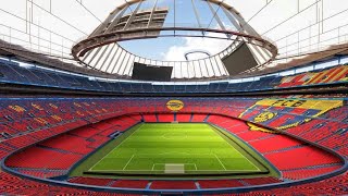 🇪🇦mini ⚽football stadium🏟️ FC Barcelona cup nou [upl. by Uticas]